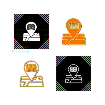 Library Location Vector Icon