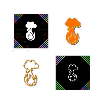 Fire Pollution Vector Icon