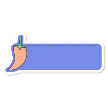 Orange Cayenne Pepper Healthy Vegetable Vegetarian Ingredients Label Name Tags Sticker png
