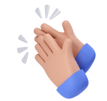 3D Clapping Hands applauding dark skin icon transparent png, agreement and success concept render illustration png