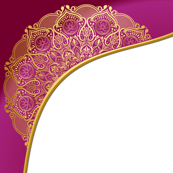 Vintage luxury golden mandala arabesque islamic pattern for wedding invitation card in gold ramadan transparent background png