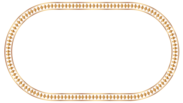 Golden square classic thai rectangle corner certificate page border photo frame islamic wedding invitation background png
