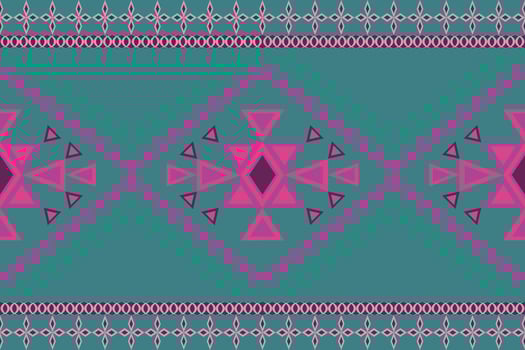 Textiile Ikat ethnic design of damask border pattern.Frame for women fabric use mughal ethnic abstract vintage turkish indian classical texture. vector