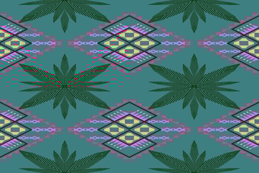 Ethnic traditional elegant ornamental multi colorful geometric pattern background design border textile print for texture,fabric,clothing,wrapping,carpet. vector