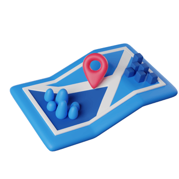 Map 3D render icon png