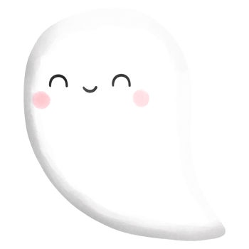 Watercolor cute halloween ghost isolate items design png