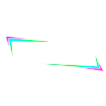 Abstract tab chart frame neon png