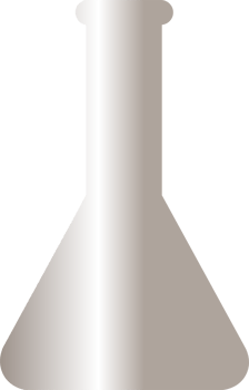 Flask for chemical preparations for decoration and design. png