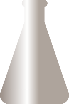 Flask for chemical preparations for decoration and design. png