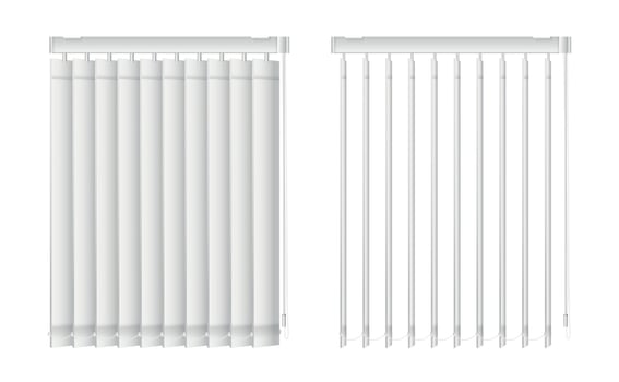 Realistic Window Blinds Set vector
