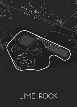 Lime Rock Park Track Map vector