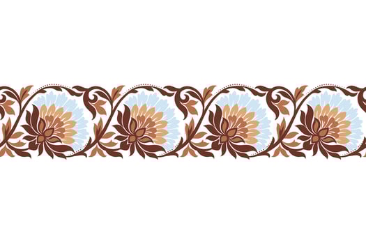 floral pattern Seamless. Background Seamless Pattern Geometric Ethnic pattern design  for background, carpet, wallpaper, clothing, wrapping, Batik, fabric, printing textile illustration. vector