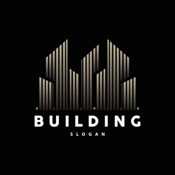 Building Real Estate Apartment Construction Logo, Elegant Premium Rustic Monogram Vector Design