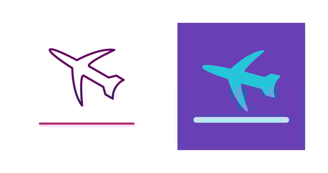 Flight Takeoff Vector Icon