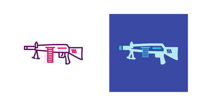 Machine Gun Vector Icon