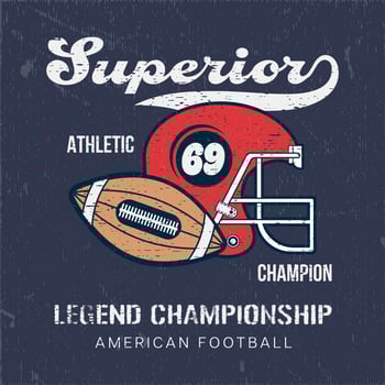 Rugby football logos badge prints. University slogan typography design. Vector illustration for fashion tee, tshirt and poster