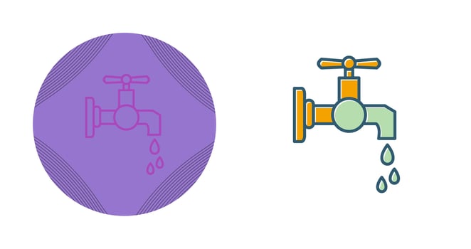 Water Tap Vector Icon