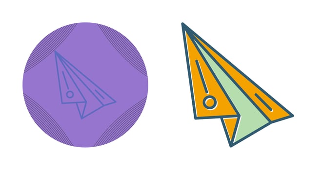 Paper Plane Vector Icon