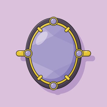 Jewelry Ring Vector Icon Illustration with Outline for Design Element, Clip Art, Web, Landing page, Sticker, Banner. Flat Cartoon Style