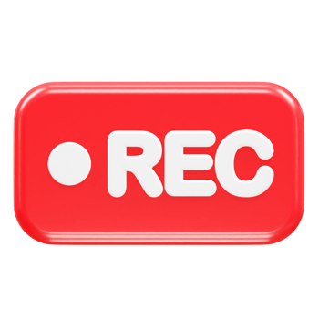 Record icon illustration element render png