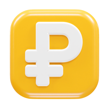 Ruble icon rendering element transparent png