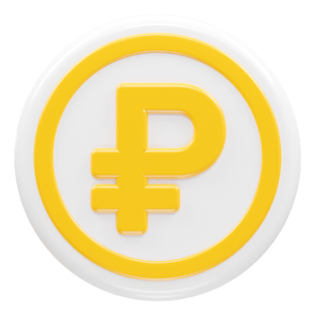Ruble icon rendering element transparent png