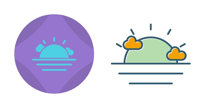 Sunset Vector Icon