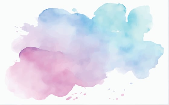 Detailed hand painted pink watercolour background vector