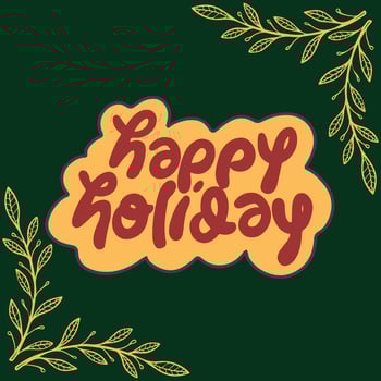 Happy Holiday illustration vector