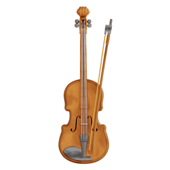 3d illustration violin png