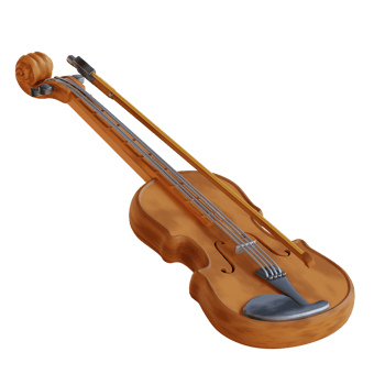 3d illustration violin png