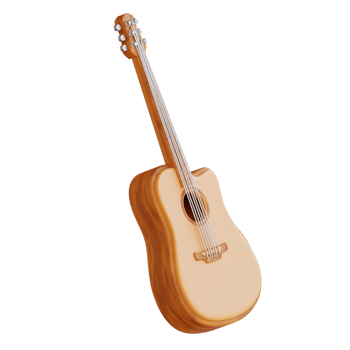 3d illustration guitar png