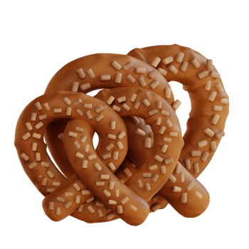 3d illustration pretzel png