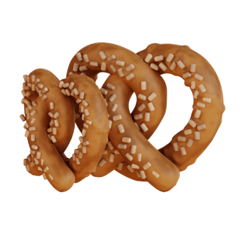 3d illustration pretzel png