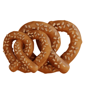 3d illustration pretzel png