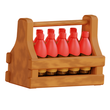 3d illustration beer box png