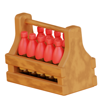 3d illustration beer box png