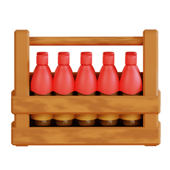 3d illustration beer box png