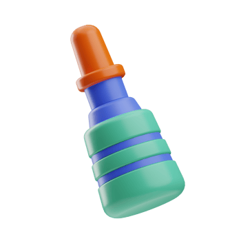 workplace liquid glue illustration 3d png