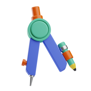 workplace compass illustration 3d png
