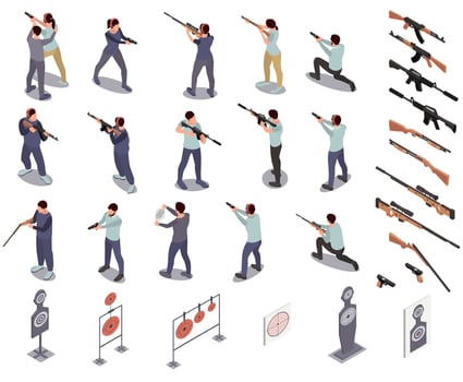 Shooting Range Set vector