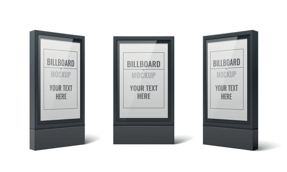 Billboard Advertising Set vector