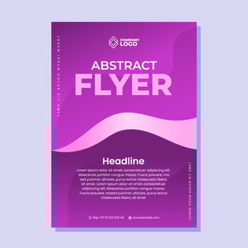 Abstract flyer design vector