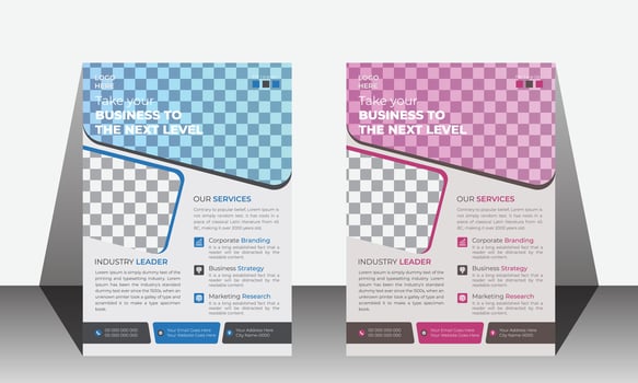 PROFESSIONAL BUSINESS, EVENT, MARKETING, PRODUCT, POSTER, LEAFLET OR FLYER DESIGN FOR COMPANY. vector