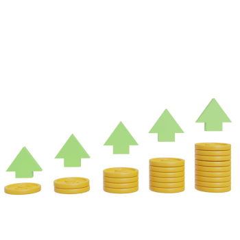 finance 3d render icon png