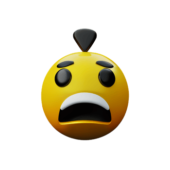 angry face 3d rendering icon illustration png