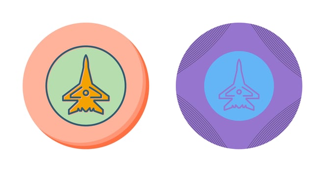Fighter Plane Vector Icon