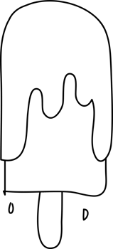 Ice cream line hand drawn doodle. png