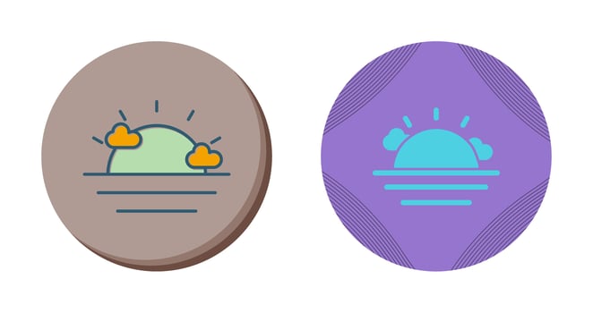Sunset Vector Icon