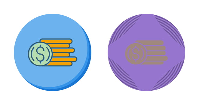 Coins Vector Icon